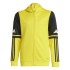 Moletom de Futebol adidas Squadra25 Hood Infantil Amarelo/Preto