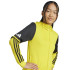 Moletom de Futebol adidas Squadra25 Hood Infantil Amarelo/Preto