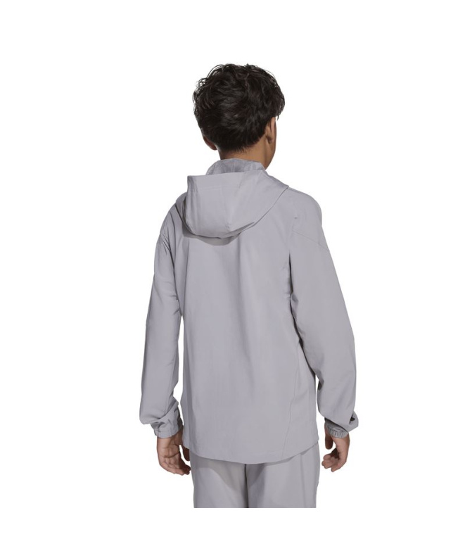 Casaco de Viagem adidas Tiro25C Vt Infantil Cinza