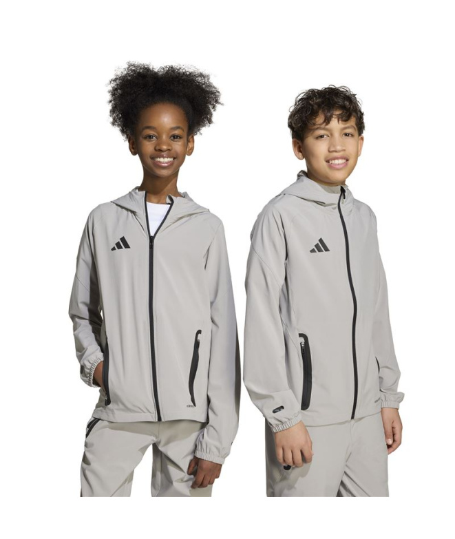 Casaco de Viagem adidas Tiro25C Vt Infantil Cinza