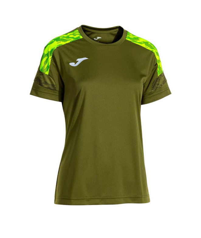 Camiseta Joma Championship Viii Verde Amarillo Niño