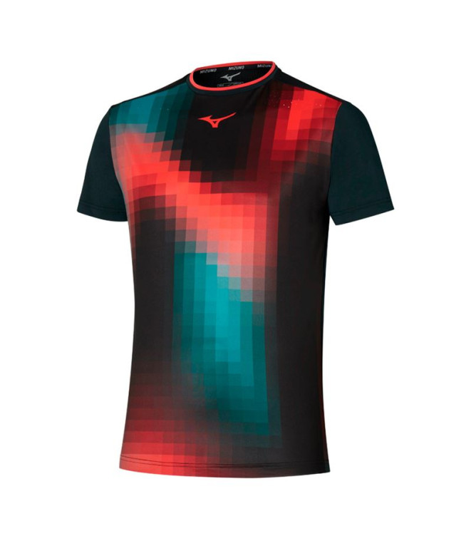 Camiseta De Tenis Mizuno Frontier Shadow Graphic Tee Hombre Negro