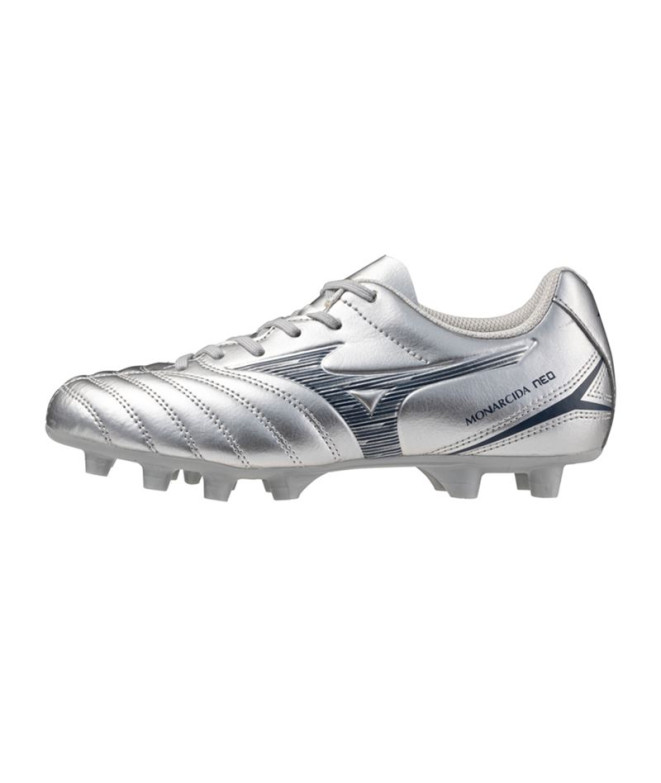 Botas De Fútbol Mizuno Monarcida Neo Iii Select Jr Infantil Plateado
