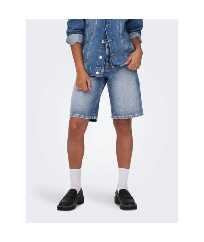 Pantalón Only Onlmate Reg Baggy Long Shorts Dnm...