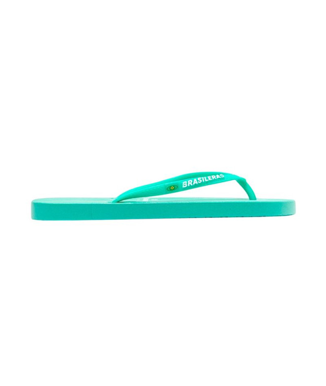 Chanclas Brasileras Classic Pro Water Verde Mujer