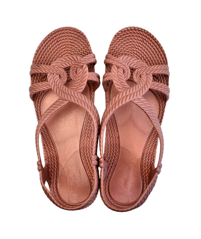 Sandalias Brasileras Esmirna Marrón Mujer