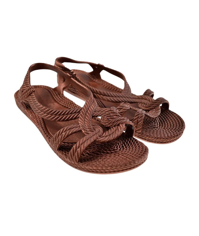 Sandalias Brasileras Esmirna Marrón Mujer