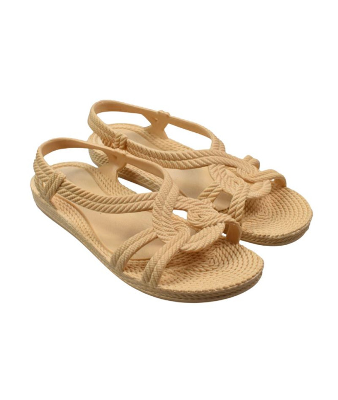 Sandalias Brasileras Esmirna Beige Mujer