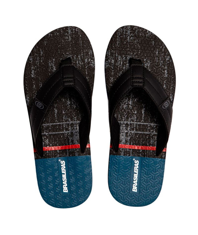 Chanclas Brasileras Ocean Negro Hombre