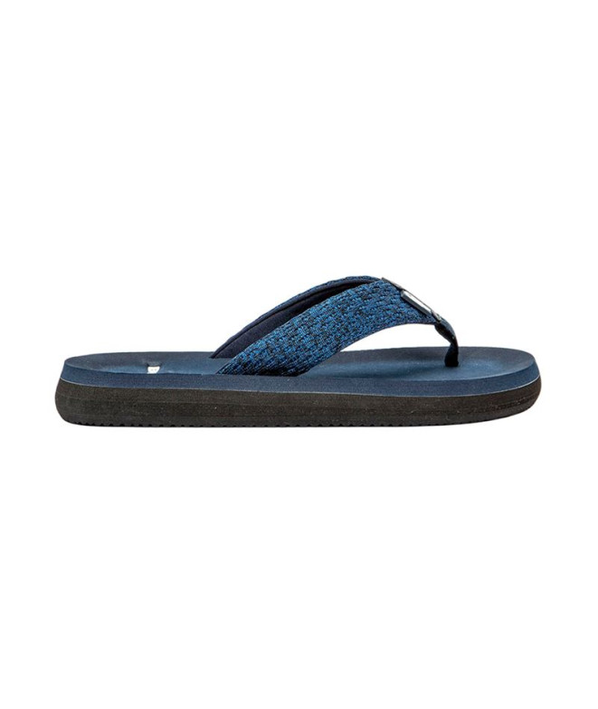 Chanclas Brasileras Puff Marbled Azul Marino Hombre