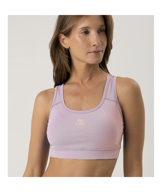 Sujetador Deportivo de Fitness Ditchill Sport Fire Mujer Lila