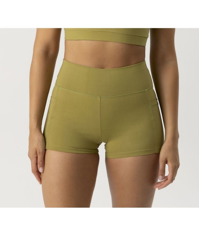 Malhas Cortas de Fitness Ditchill Shortie Active Mulher Oliva