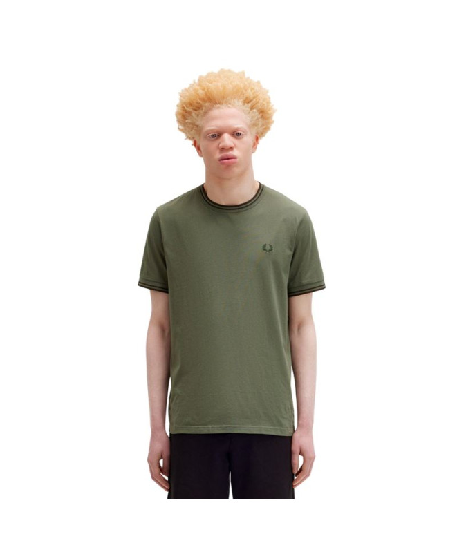 T-shirt Fred Perry Twin Tipped Homme Vert