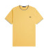 Camiseta Fred Perry Twin Tipped Homem Amarelo