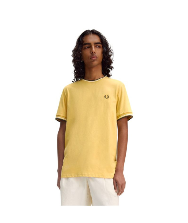 T-shirt Fred Perry Twin Tipped Homme Jaune
