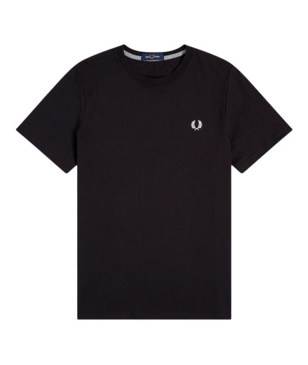 Camiseta Fred Perry Crew Neck Homem Preto