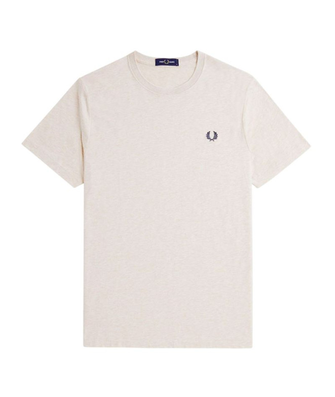 Camiseta Fred Perry Crew Neck Hombre Beige