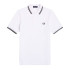 Polo Fred Perry Twin Tipped Fred Perry Homme Blanc