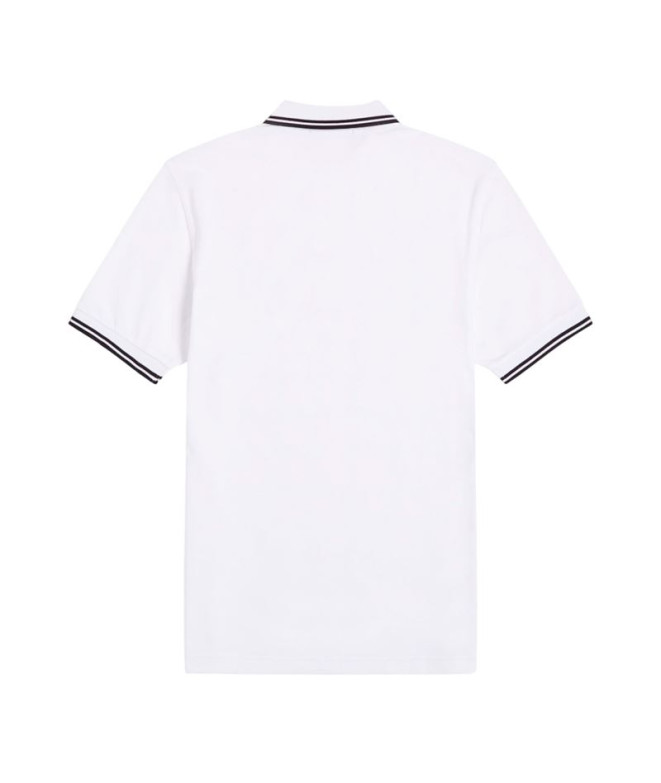 Polo Fred Perry Twin Tipped Fred Perry Homme Blanc