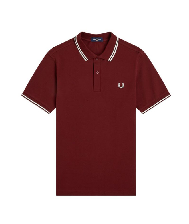 Polo Fred Perry Twin Tipped Fred Perry Hombre Granate