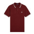Polo Fred Perry Twin Tipped Fred Perry Homme Grenat