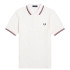 Polo Fred Perry Twin Tipped Fred Perry Homem Branco