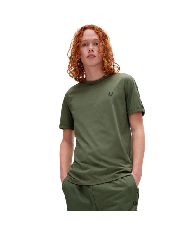 Camiseta Fred Perry Contrast Tape Ringer Hombre