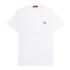 Camiseta Fred Perry Rear Powder Laurel Graphic Hombre Blanco