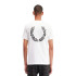 Camiseta Fred Perry Rear Powder Laurel Graphic Homem Branco