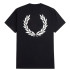 Camiseta Fred Perry Rear Powder Laurel Graphic Hombre Negro