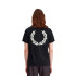 Camiseta Fred Perry Rear Powder Laurel Graphic Hombre Negro