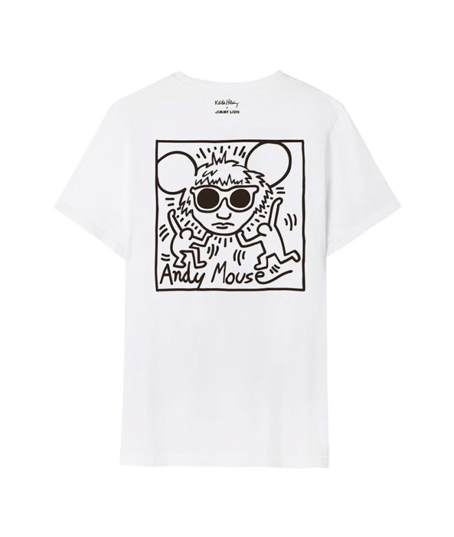 T-shirt Jimmy Lion Keith Haring x Jimmy Lion Blanc