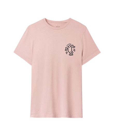 Camiseta Jimmy Lion Keith Haring x Jimmy Lion Rosa