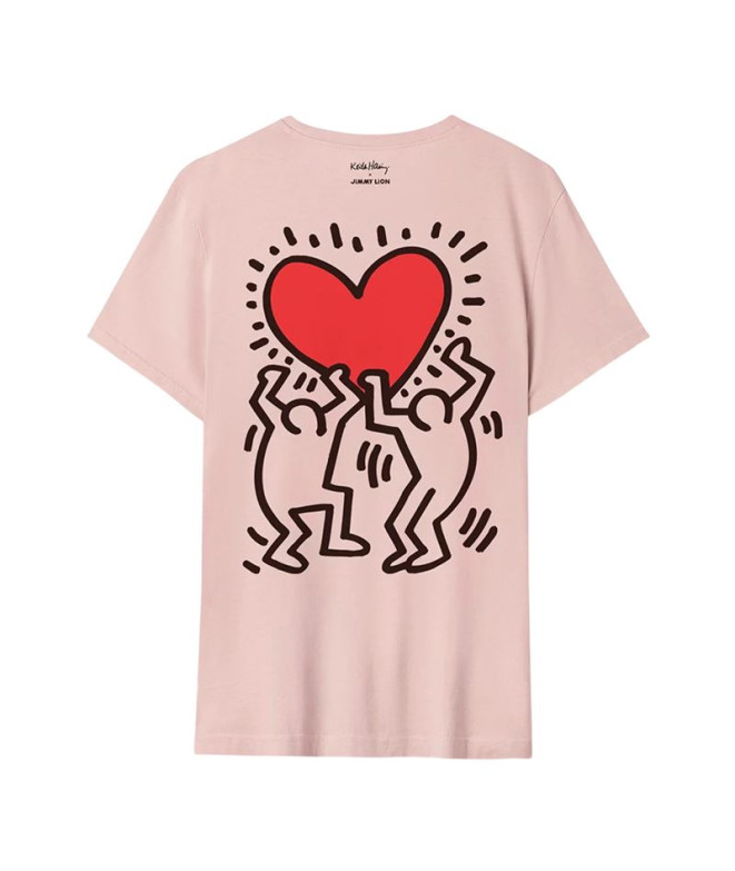 Camiseta Jimmy Lion Keith Haring x Jimmy Lion Rosa