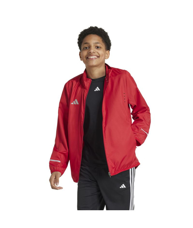 Veste de Running adidas Team Wind.Rdy Enfant Rouge