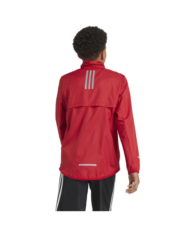 Veste de Running adidas Team Wind.Rdy Enfant Rouge