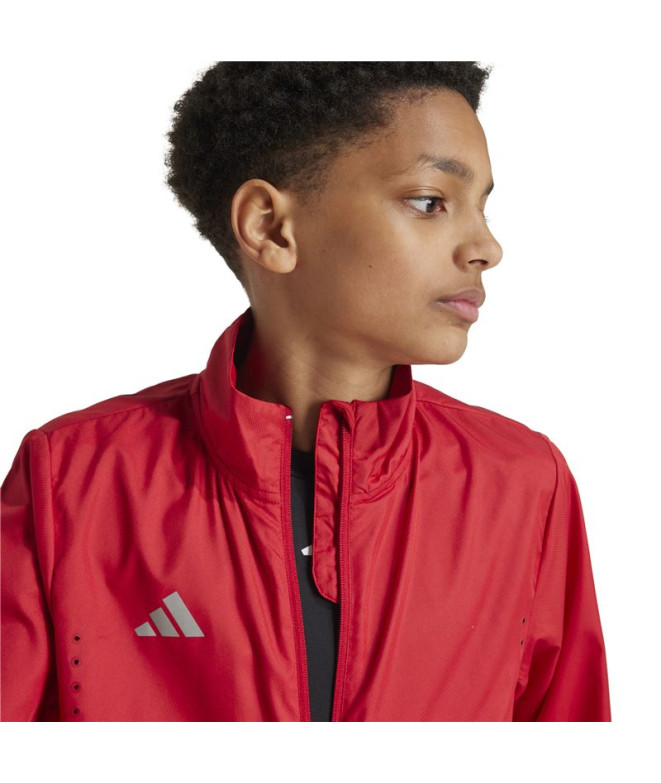 Veste de Running adidas Team Wind.Rdy Enfant Rouge