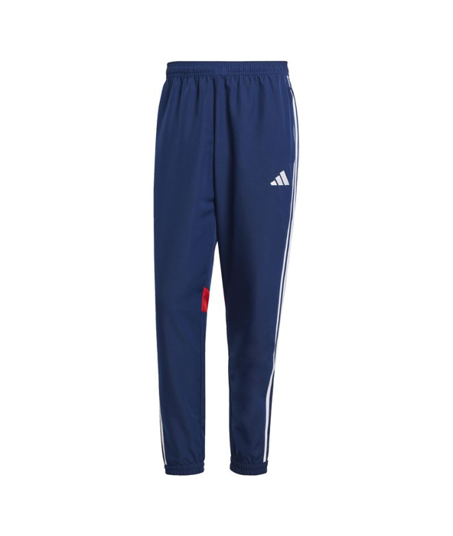 Pantalones de Fútbol adidas Tiro Es Hombre Azul Marino/Rojo