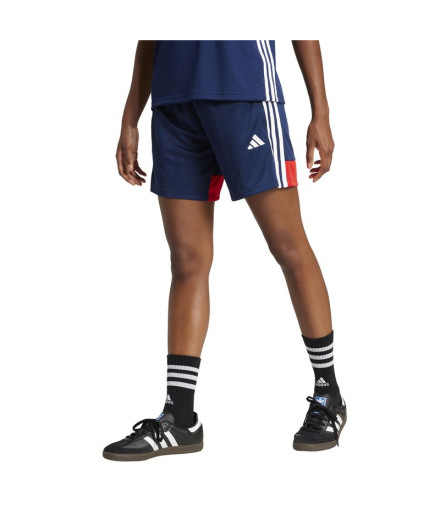 Pantalons de Football adidas Tiro Es Femme Bleu Marine/Rouge 2
