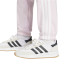 Calça adidas 3Bandas French Terry Cf Mulher Rosa