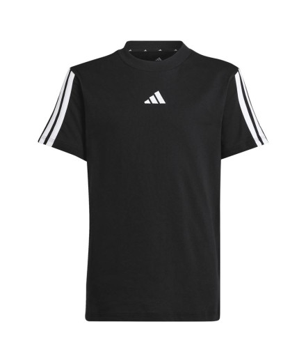 T-shirt adidas 3 Bandes 160 Enfant Noir/Blanc