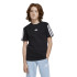 Camiseta adidas 3 Bandas 160 Infantil Negro/Blanco