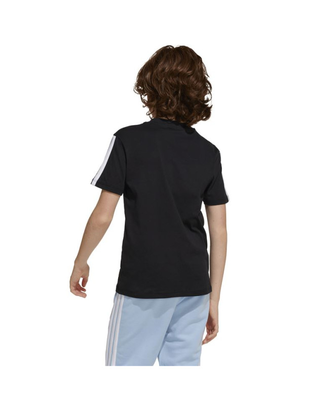 T-shirt adidas 3 Bandes 160 Enfant Noir/Blanc