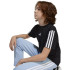Camiseta adidas 3 Bandas 160 Infantil Preto/Branco