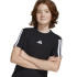 Camiseta adidas 3 Bandas 160 Infantil Preto/Branco