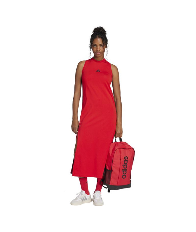 Vestido adidas 3Bandas Sj Dre Mulher Rubpur/Negro