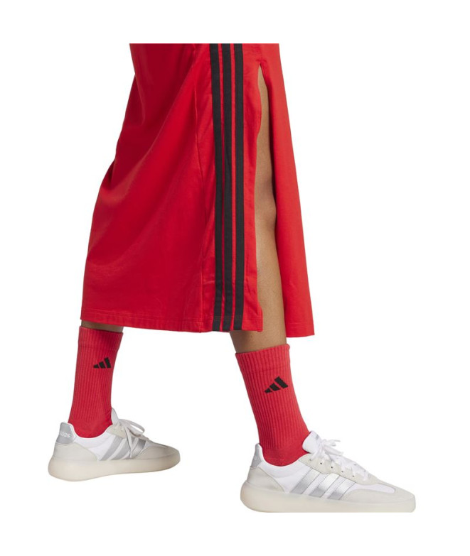 Robe adidas 3Bandas Sj Dre Femme Rubpur/Noir