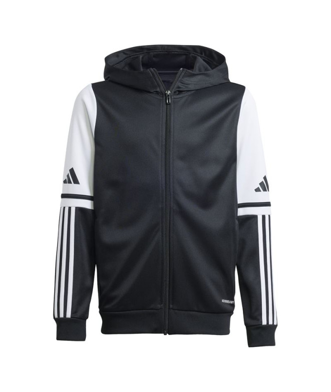 Sudadera de Fútbol adidas Squadra25 Hood Infantil Negro/Blanco