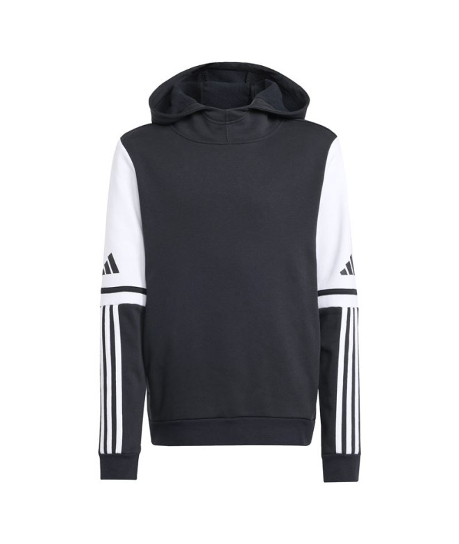 Sudadera de Fútbol adidas Squadra25 Sw Hood Infantil Negro/Blanco