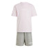 Conjunto adidas Lk Lin T-Set Infantil Rosa